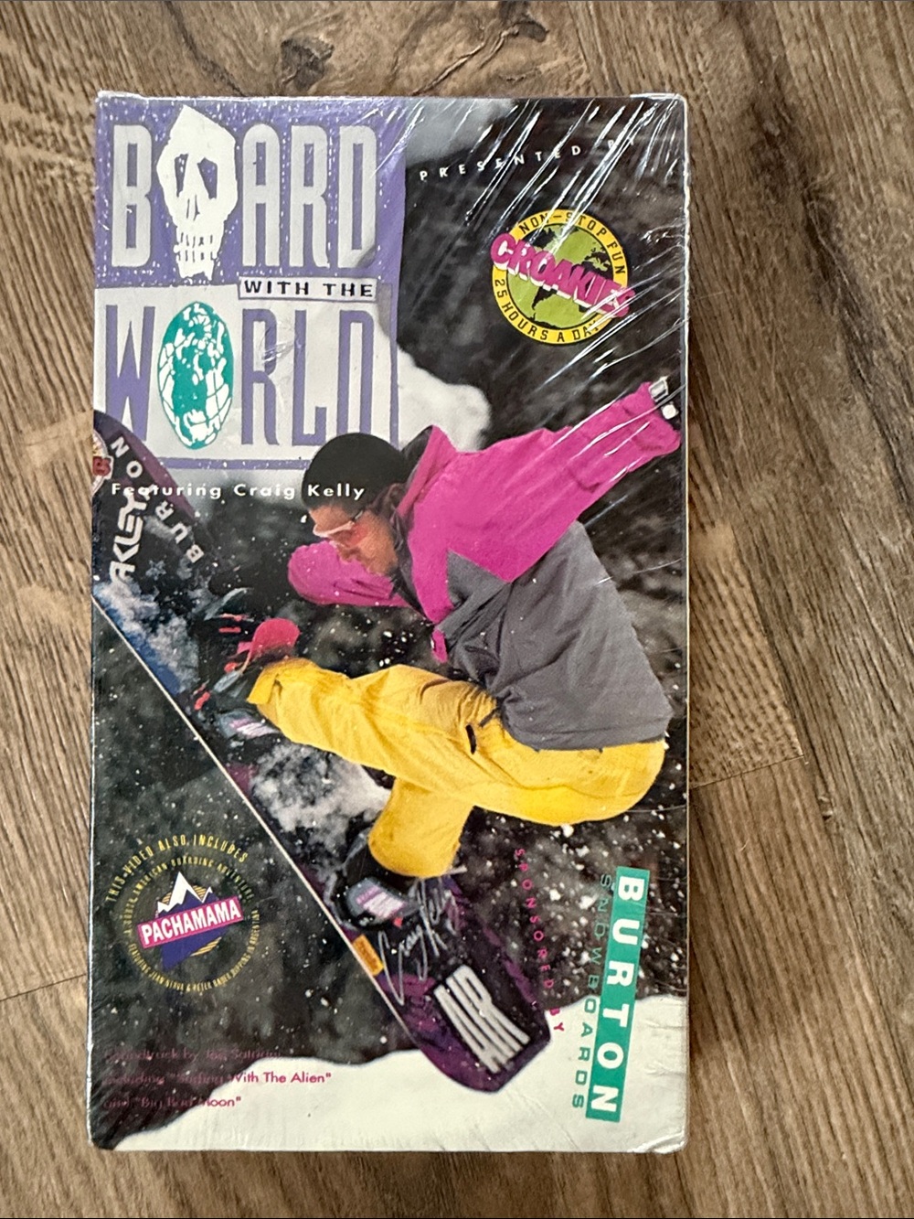 Vintage 1990 Burton Board With The World VHS - factory sealed